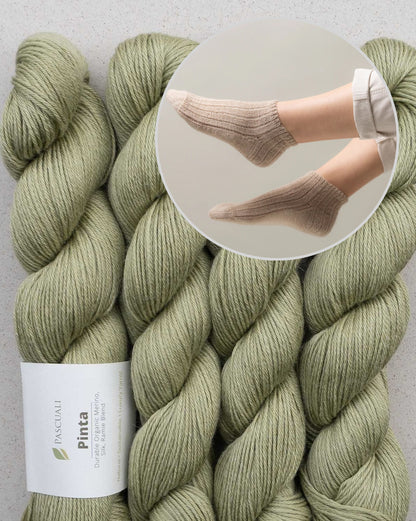 Striped Ankle Socks | zarte Streifen aus Pinta von Pascuali
