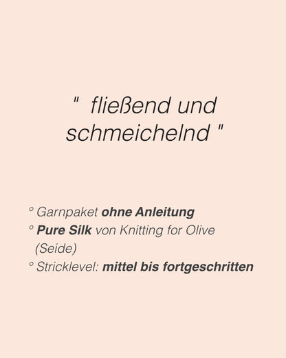 Summer Fling | fließendes Sommerkleid aus Pure Silk von Knitting for Olive