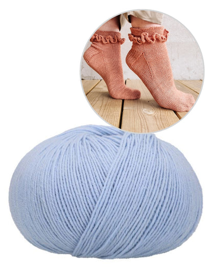 Summer Girl Socks | Merino Socken mit hübschen Rüschen