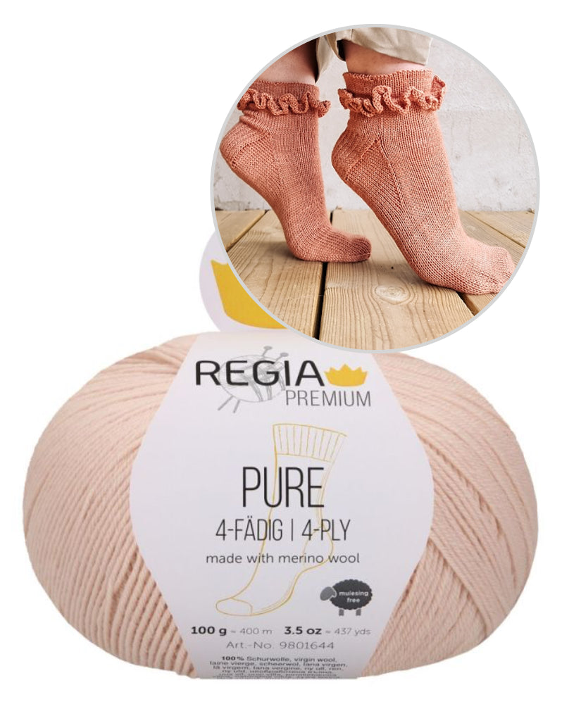 Summer Girl Socks | Merino Socken mit hübschen Rüschen
