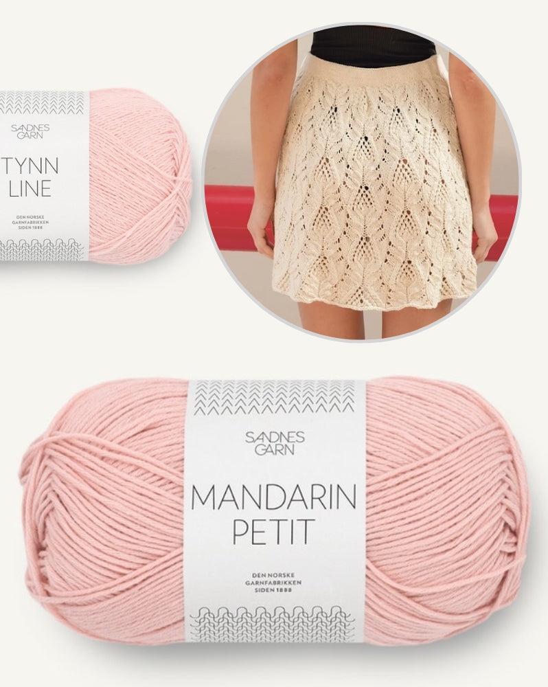 Summer Skirt kurz | kurzer Rock aus Mandarin Petit und Tynn Line mit bezauberndem Muster