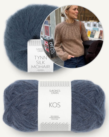 Sunday Sweater | kuschelweicher Pullover mit Kos und Tynn Silk Mohair von Sandnes Garn