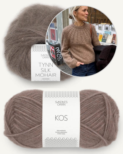Sunday Sweater | kuschelweicher Pullover mit Kos und Tynn Silk Mohair von Sandnes Garn