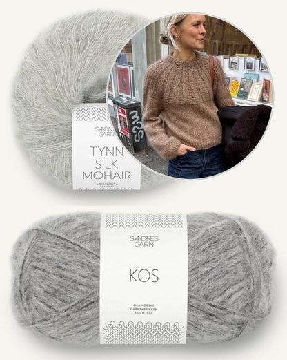 Sunday Sweater | kuschelweicher Pullover mit Kos und Tynn Silk Mohair von Sandnes Garn