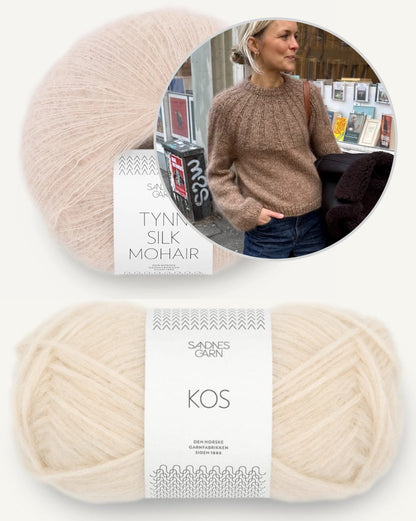 Sunday Sweater | kuschelweicher Pullover mit Kos und Tynn Silk Mohair von Sandnes Garn