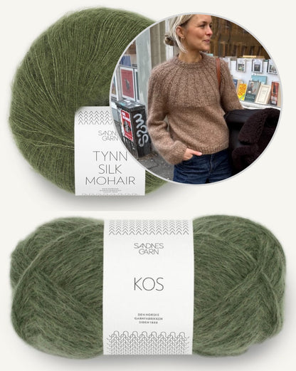 Sunday Sweater | kuschelweicher Pullover mit Kos und Tynn Silk Mohair von Sandnes Garn