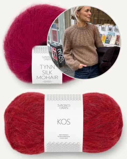 Sunday Sweater | kuschelweicher Pullover mit Kos und Tynn Silk Mohair von Sandnes Garn