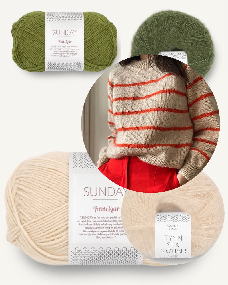 Novemberknits Sunde Sweater mit Sunday und Tynn Silk Mohair von Sandnes Garn 9