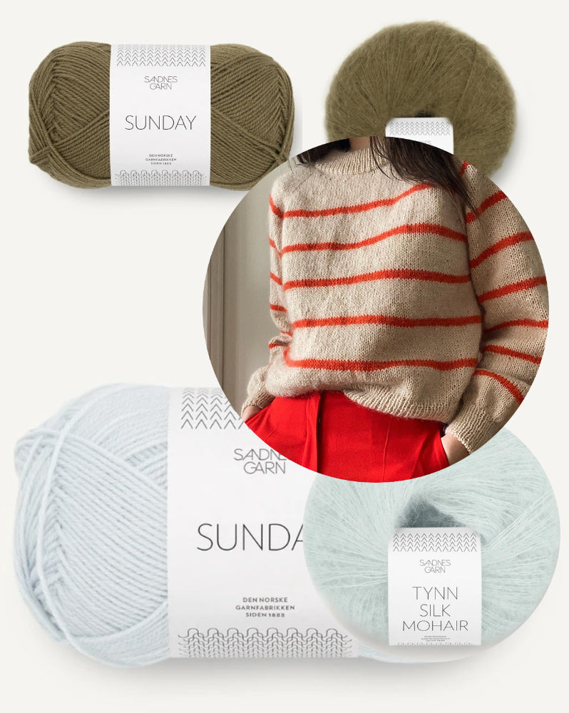 Novemberknits Sunde Sweater mit Sunday und Tynn Silk Mohair von Sandnes Garn 13
