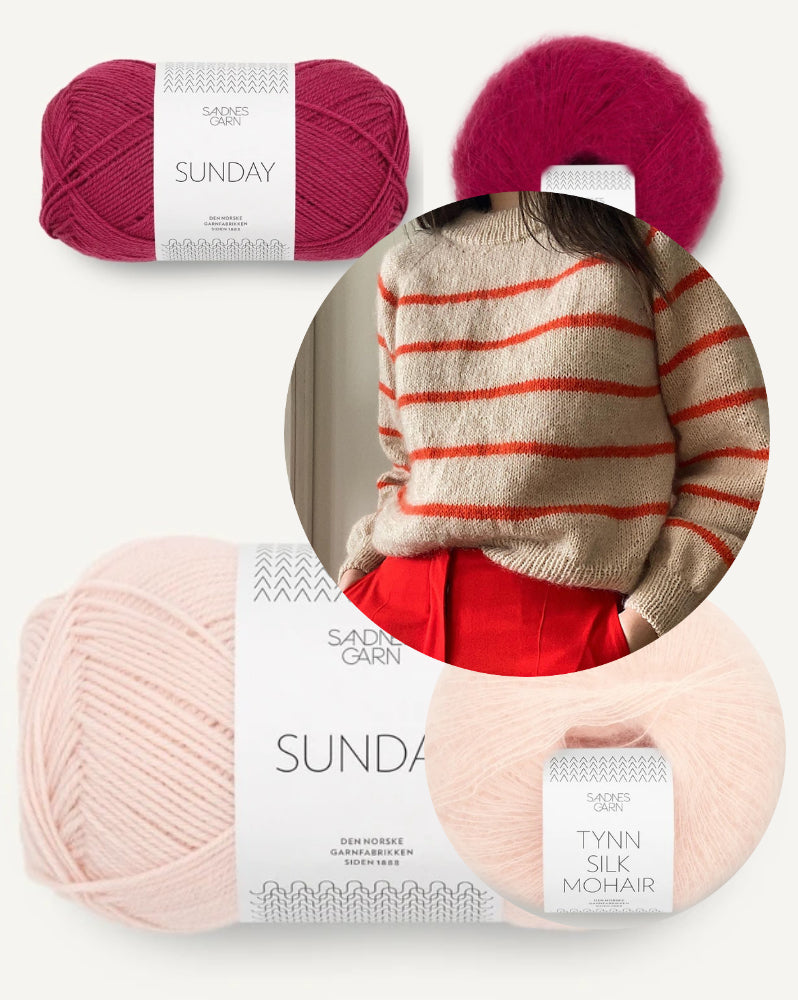 Novemberknits Sunde Sweater mit Sunday und Tynn Silk Mohair von Sandnes Garn 12