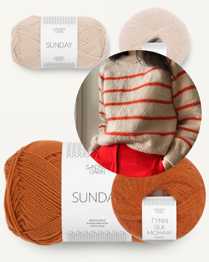 Novemberknits Sunde Sweater mit Sunday und Tynn Silk Mohair von Sandnes Garn 10