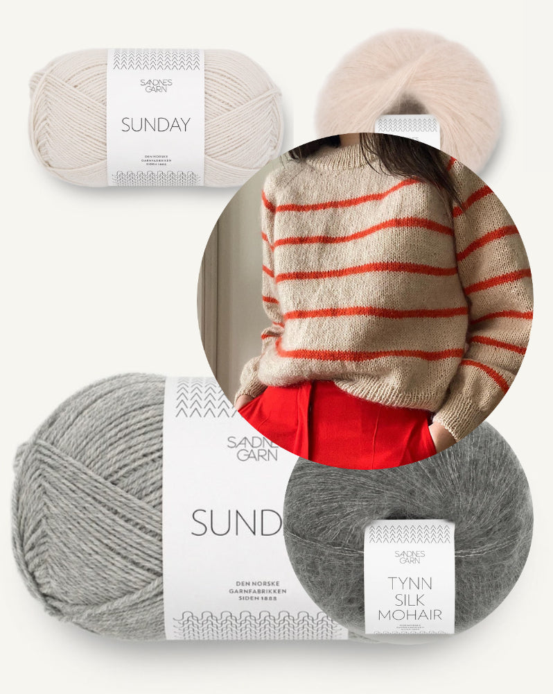 Novemberknits Sunde Sweater mit Sunday und Tynn Silk Mohair von Sandnes Garn 11