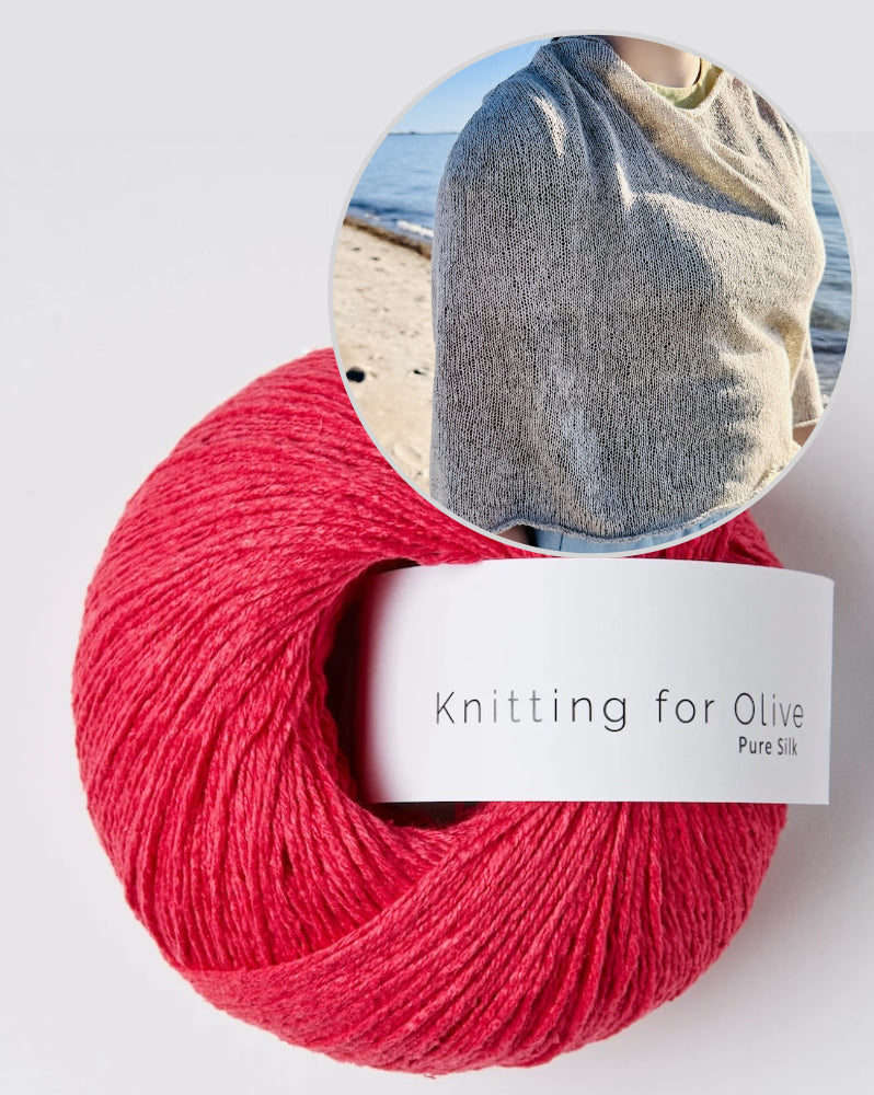 Rabea von gute-garne.de Sundown Cape mit Pure Silk von Knitting for Olive 12