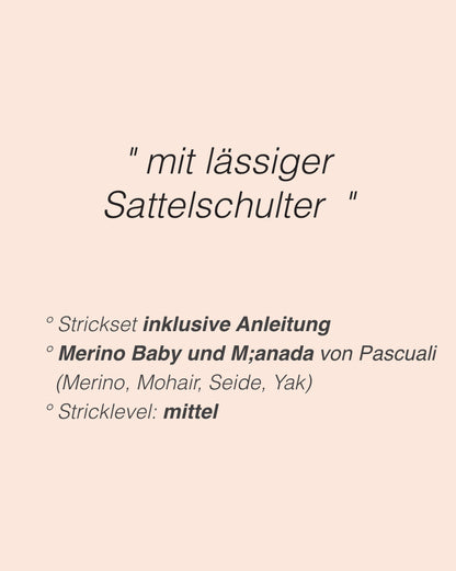 Suzie Sweater - zweifädig | samtig weich aus Merino Baby und Manada von Pascuali
