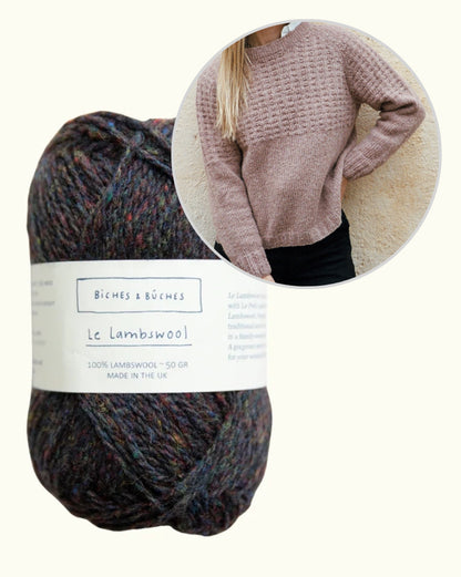 Sweater No. 79 | relaxed textured pattern in Le Lambswool by Biches & Bûches