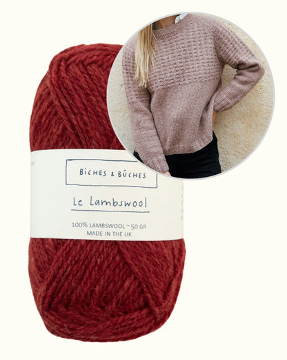 Sweater No. 79 | relaxed textured pattern in Le Lambswool by Biches & Bûches