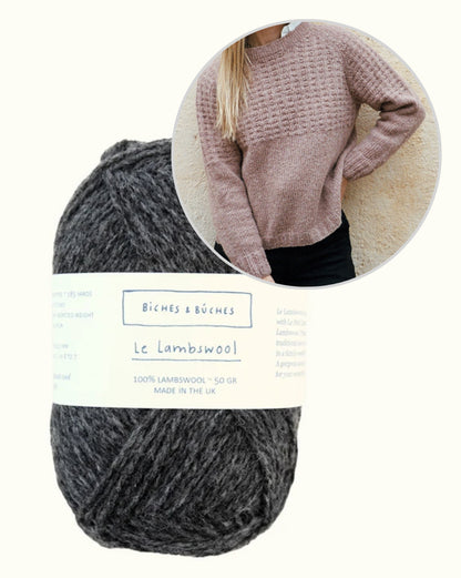 Sweater No. 79 | relaxed textured pattern in Le Lambswool by Biches & Bûches