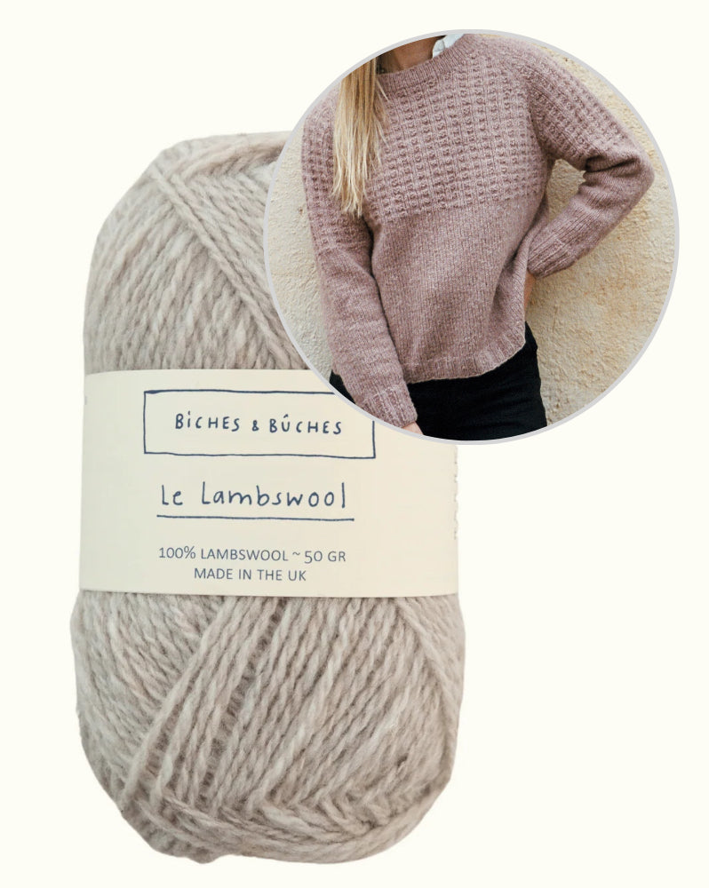 Sweater No. 79 | relaxed textured pattern in Le Lambswool by Biches & Bûches
