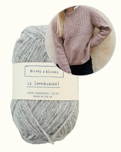 Sweater No. 79 | relaxed textured pattern in Le Lambswool by Biches & Bûches