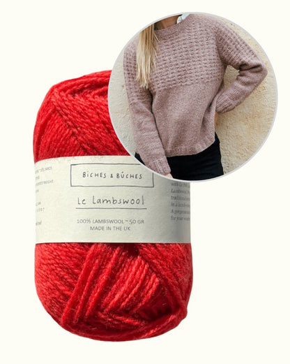 Sweater No. 79 | relaxed textured pattern in Le Lambswool by Biches & Bûches