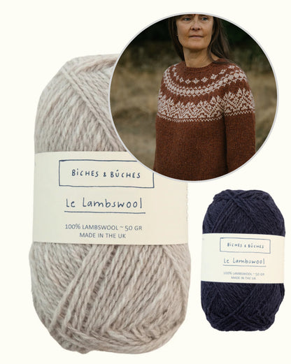 Kampsun nr 89 | klassikaliselt kaunis muster Biches & Bûches’i Le Lambswool-lõngast