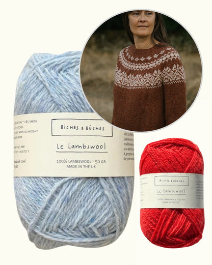 Kampsun nr 89 | klassikaliselt kaunis muster Biches & Bûches’i Le Lambswool-lõngast