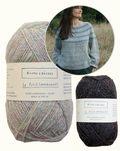 Sweater No. 93 | wunderschöne Muster aus Le Petit Lambswool von Biches & Bûches