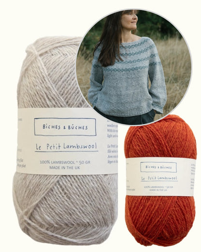 Sweater No. 93 | wunderschöne Muster aus Le Petit Lambswool von Biches & Bûches