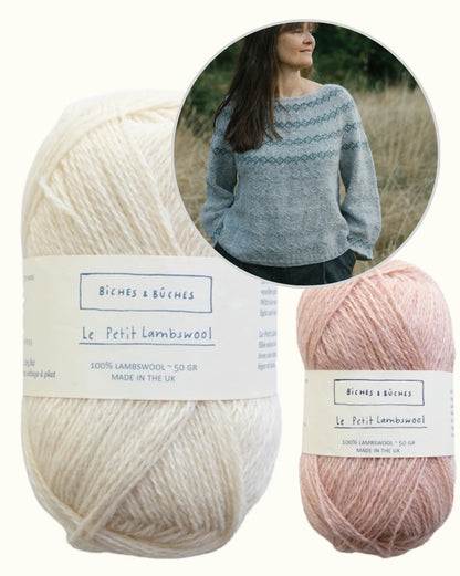 Sweater No. 93 | wunderschöne Muster aus Le Petit Lambswool von Biches & Bûches