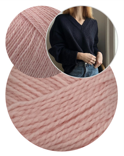 Sweater No. 30 V-Neck | super weich aus Woolia und Cashmere Lace von Gepard Garn