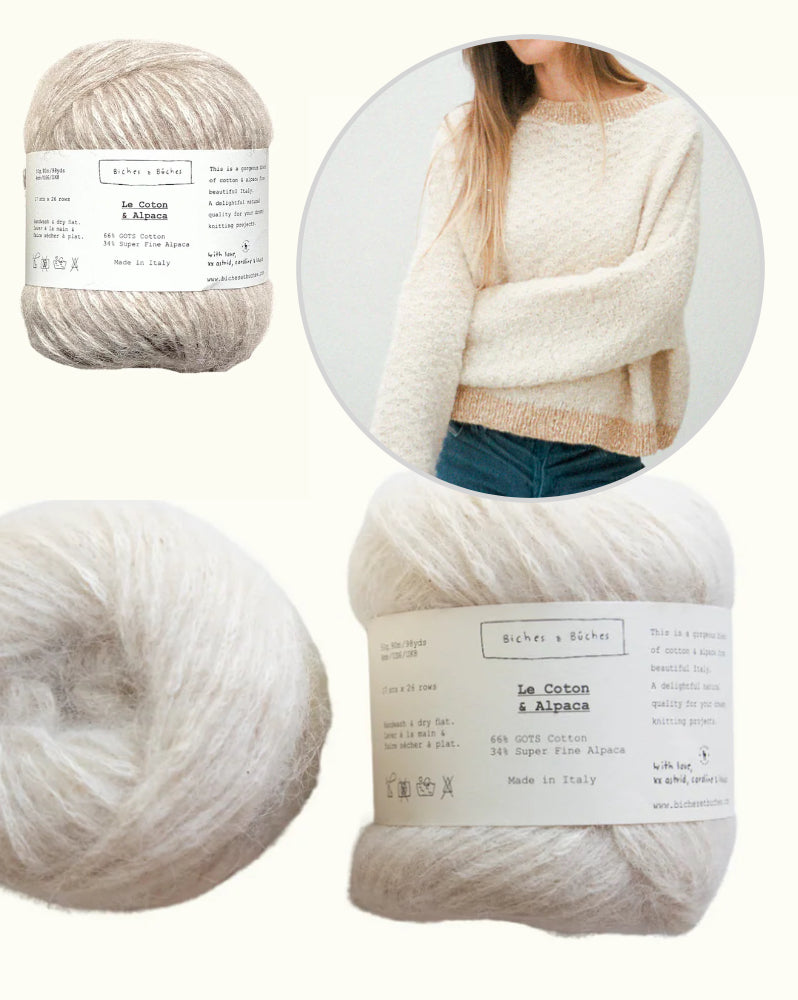 Sweater Nr. 77 | fortryllende mønster fra Le Coton & Alpaca fra Biches & Bûches