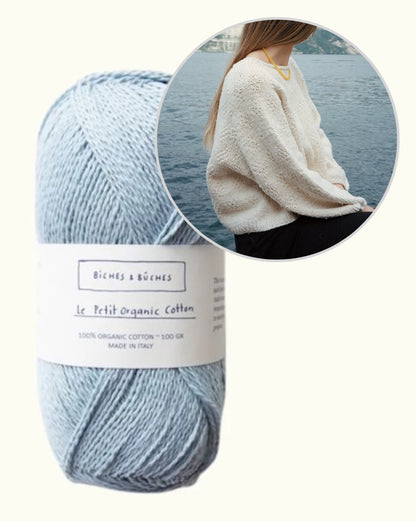 Sweater No. 95 | perfect summer sweater made from Le Petit Organic Cotton by Biches & Bûches