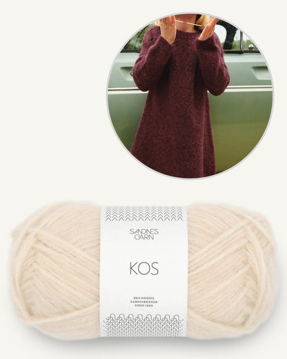 Sweet Pea Dress Sandnes 2506 | feines Muster aus Kos von Sandnes Garn