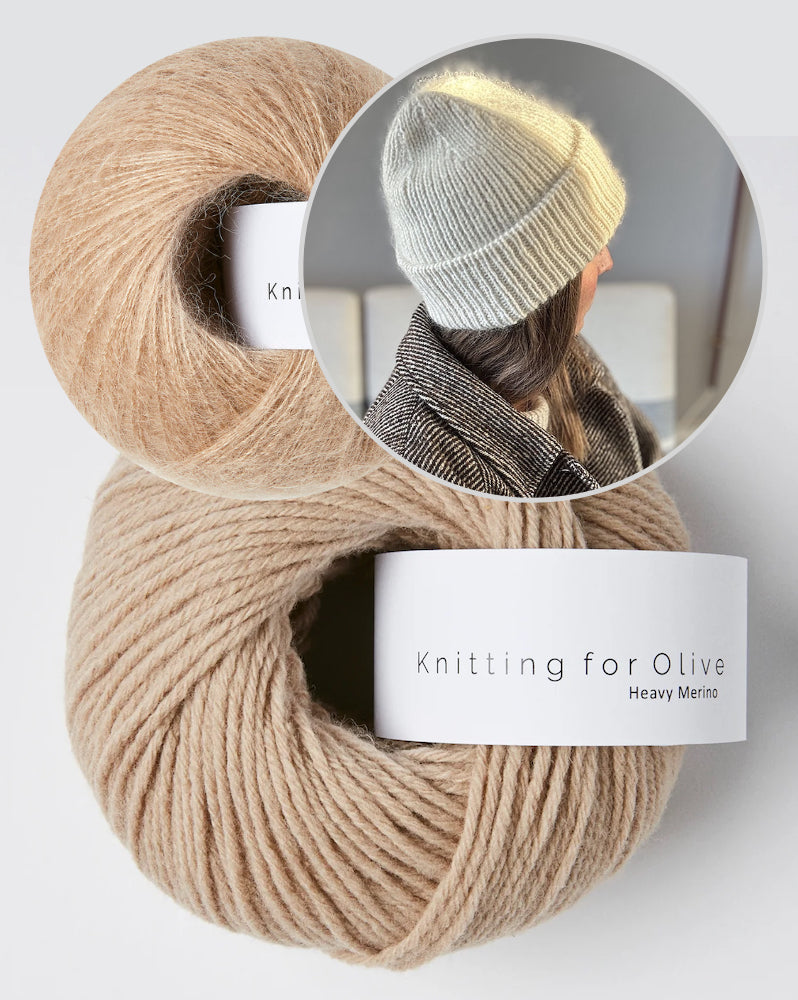 Other Loops Swirl Loop Beanie mit Heavy Merino und Soft Silk Mohair von Knitting for Olive 8