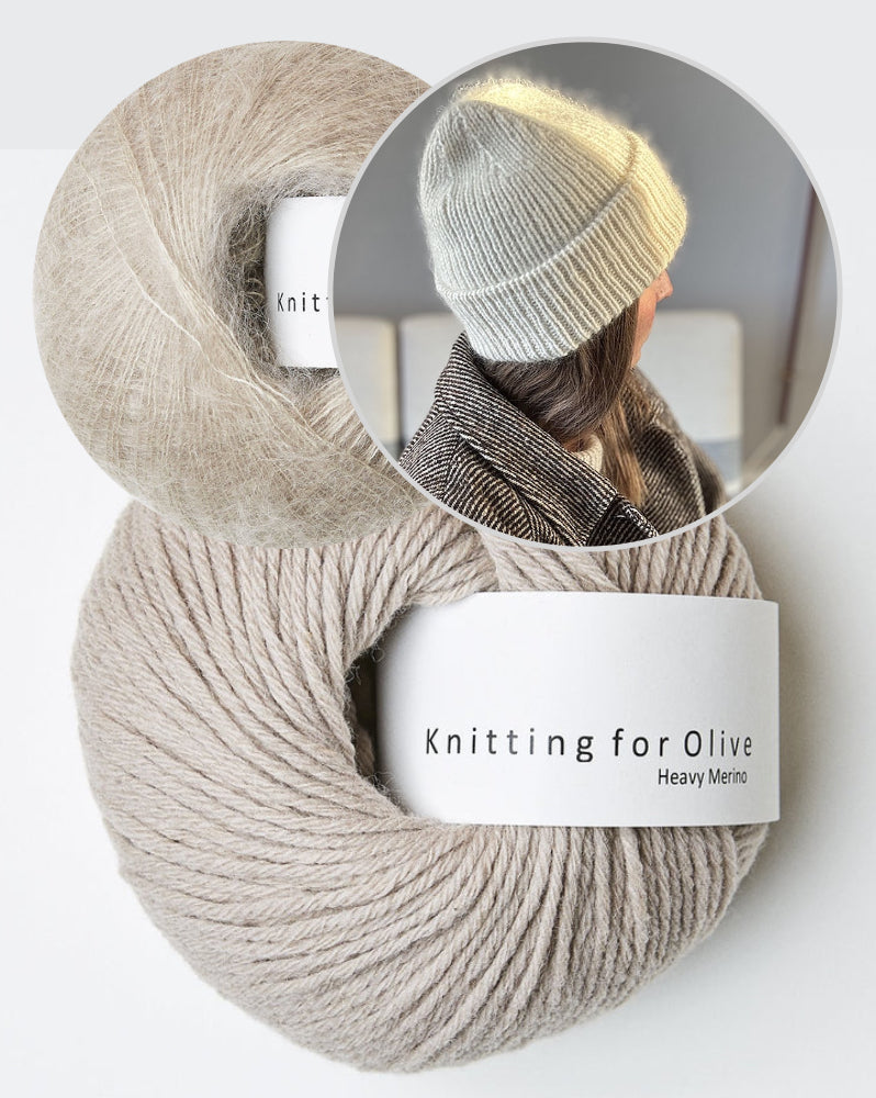 Other Loops Swirl Loop Beanie mit Heavy Merino und Soft Silk Mohair von Knitting for Olive 6
