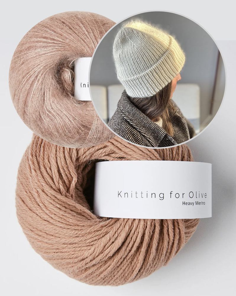 Other Loops Swirl Loop Beanie mit Heavy Merino und Soft Silk Mohair von Knitting for Olive 10
