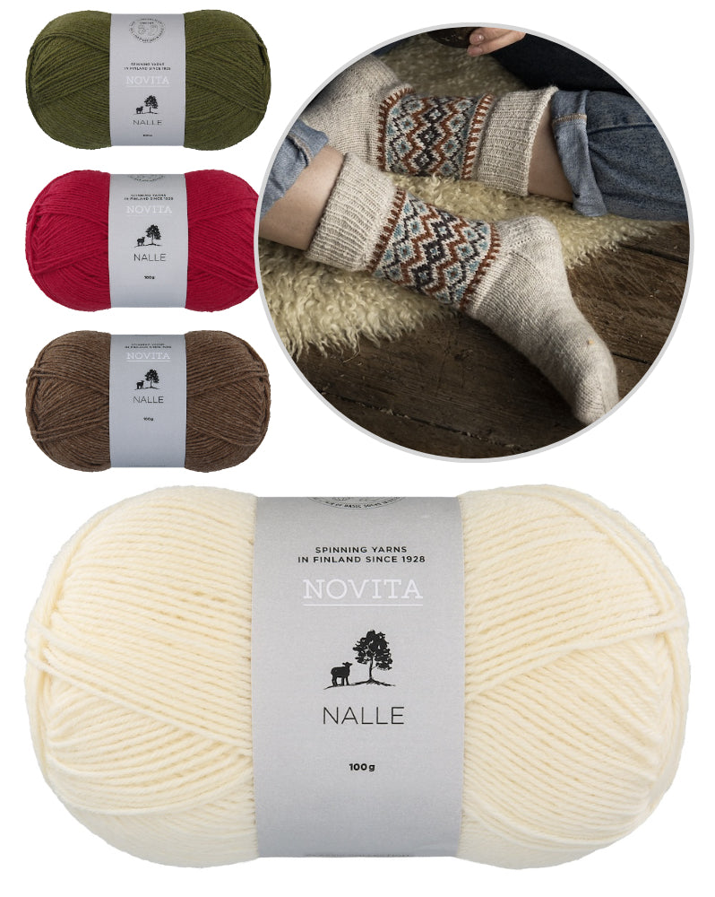 Syysyö Socks von Ronja Hakalehto mit Nalle von Novita 5