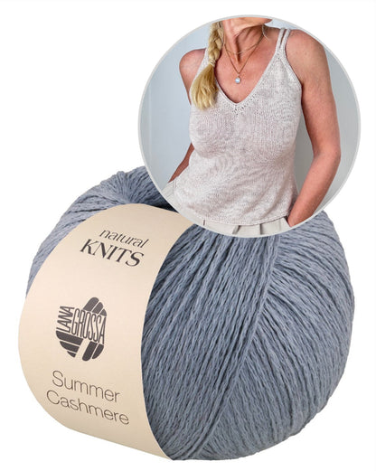 Tagliatelle Top | zartes Trägertop aus Summer Cashmere von Lana Grossa
