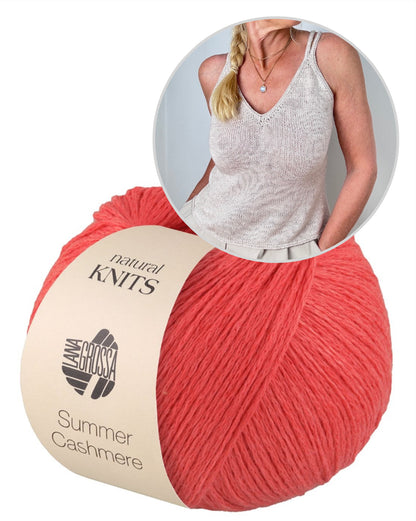 Tagliatelle Top | zartes Trägertop aus Summer Cashmere von Lana Grossa