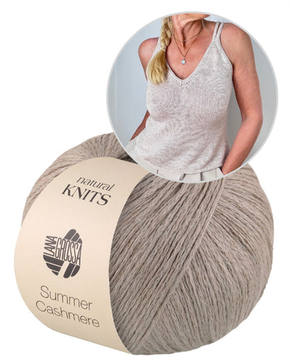 Tagliatelle Top | zartes Trägertop aus Summer Cashmere von Lana Grossa