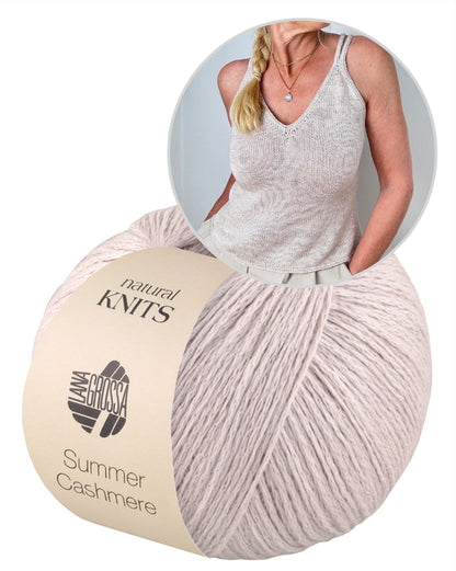 Tagliatelle Top | zartes Trägertop aus Summer Cashmere von Lana Grossa