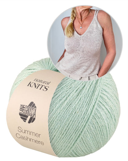 Tagliatelle Top | zartes Trägertop aus Summer Cashmere von Lana Grossa