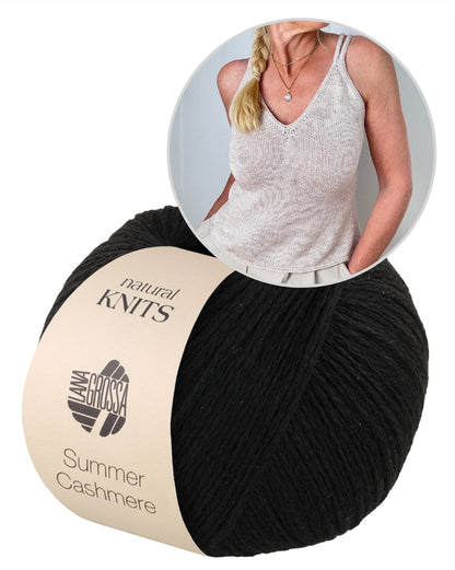 Tagliatelle Top | zartes Trägertop aus Summer Cashmere von Lana Grossa