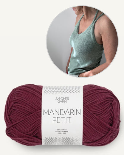 Hinterm Stein Tagliolini Top mit Mandarin Petit von Sandnes Garn 11