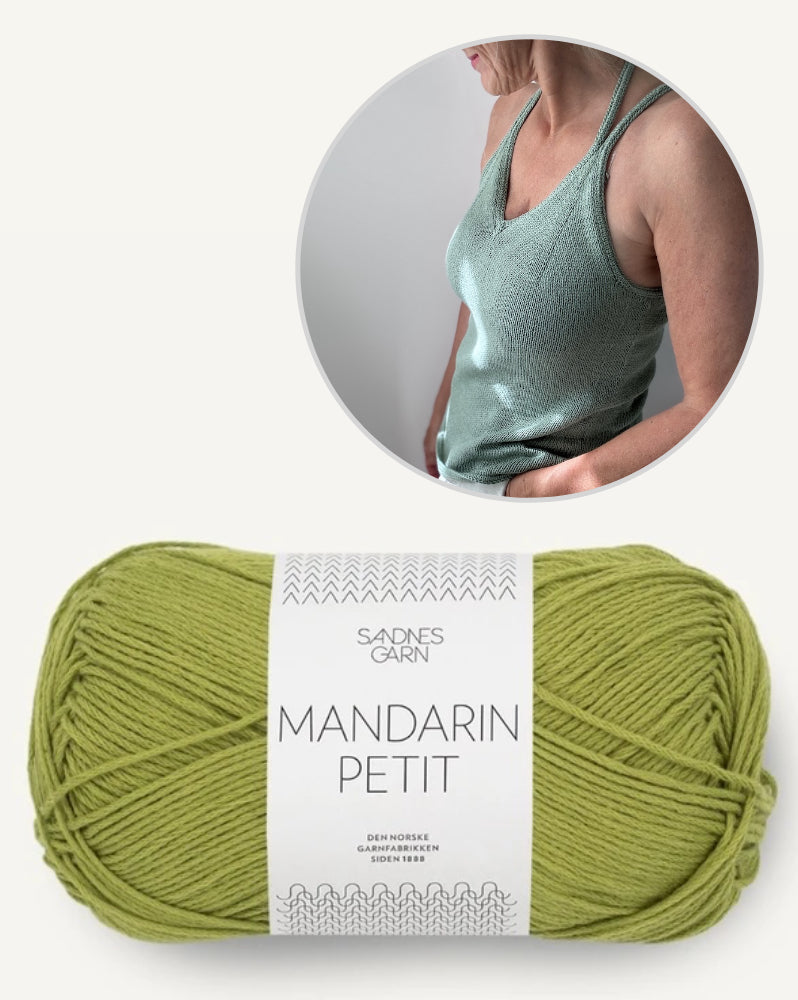 Hinterm Stein Tagliolini Top mit Mandarin Petit von Sandnes Garn 10