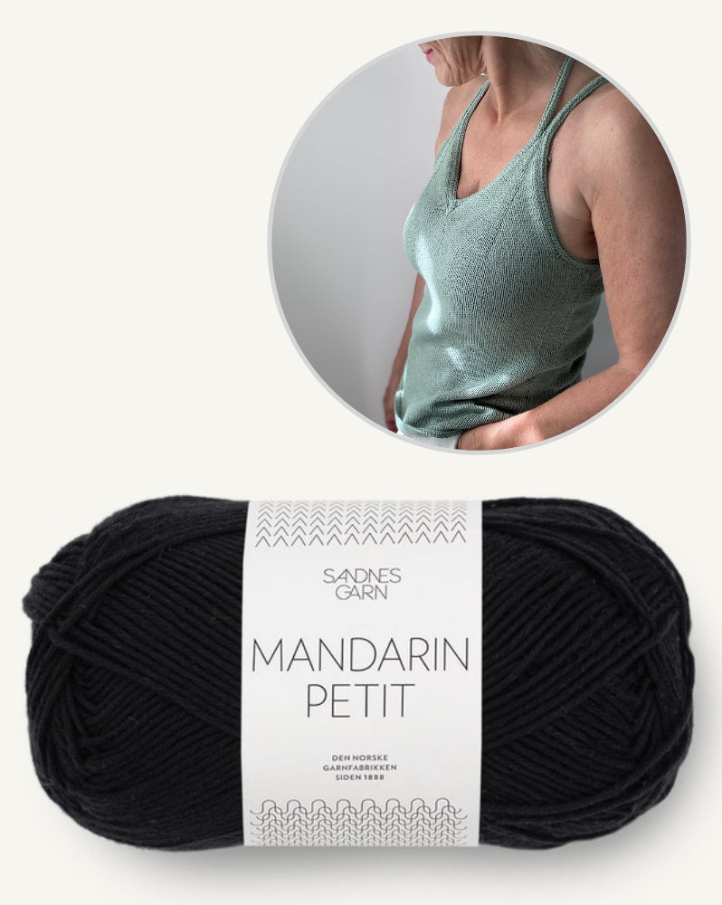 Hinterm Stein Tagliolini Top mit Mandarin Petit von Sandnes Garn 15