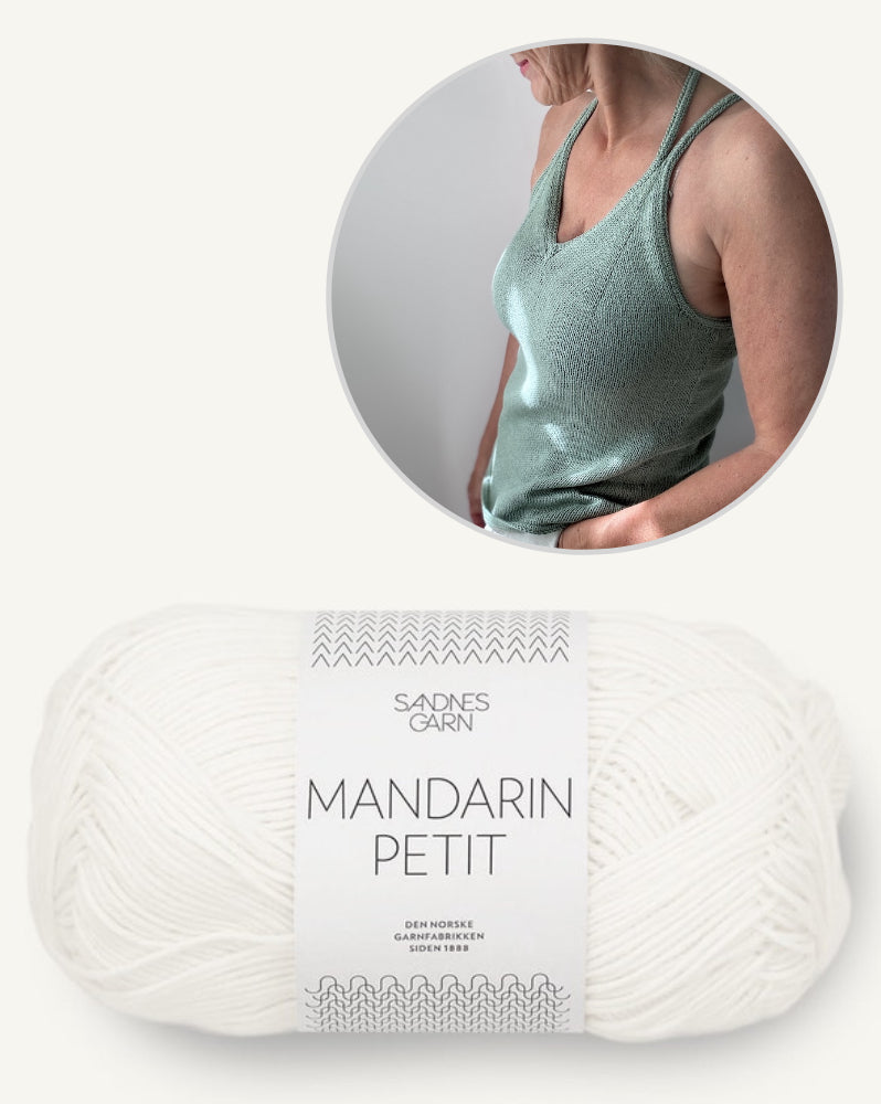 Hinterm Stein Tagliolini Top mit Mandarin Petit von Sandnes Garn 16