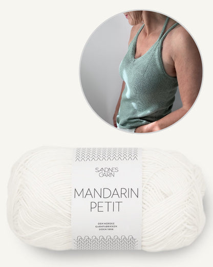 Hinterm Stein Tagliolini Top mit Mandarin Petit von Sandnes Garn 16