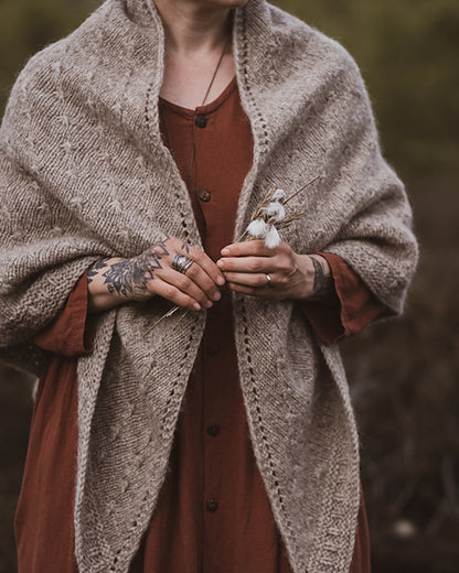 Moorland Shawl | originally a beautiful shawl made from Plötulopi by Lopi Island