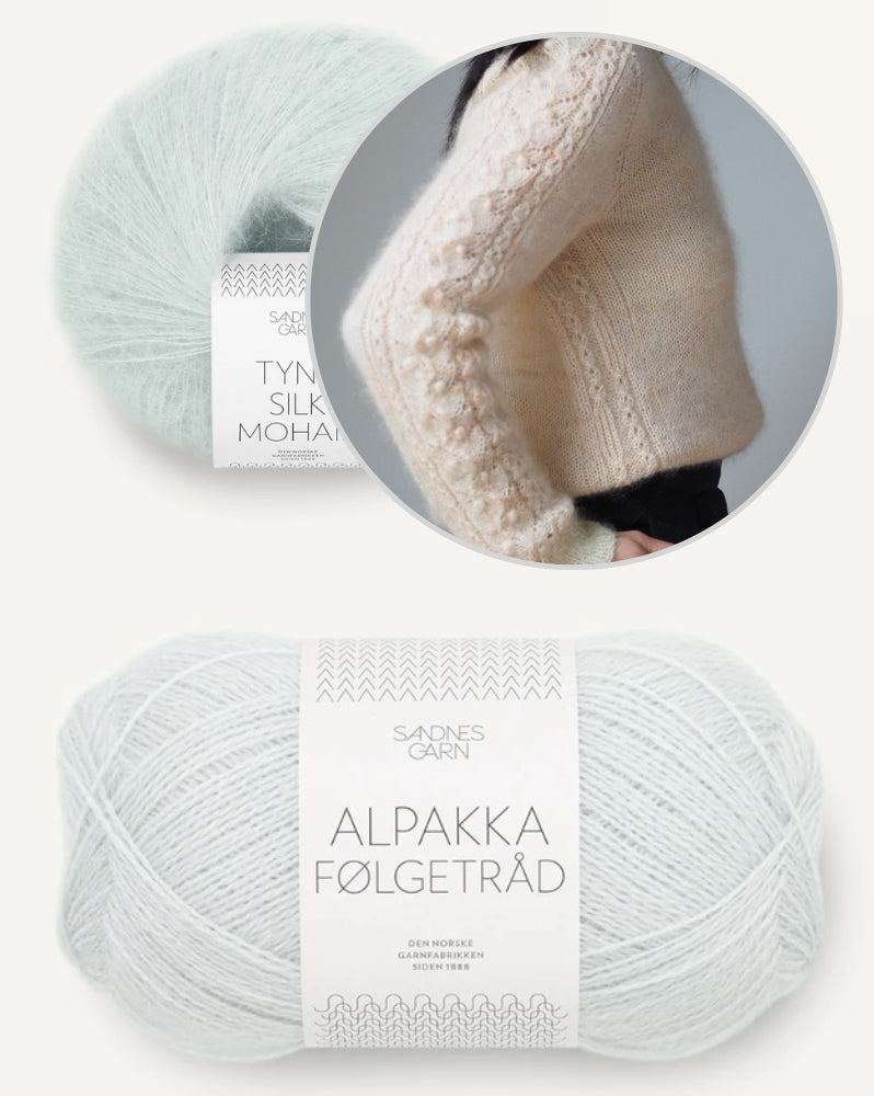 Tea of Heaven Sweater von Joanna Ang mit Alpakka Folgetrad und Tynn Silk Mohair von Sandnes Garn 15